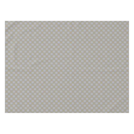 控えめな編まれた金ゴールドおよび銀製の写実的なパターン テーブルクロス (正面(横))