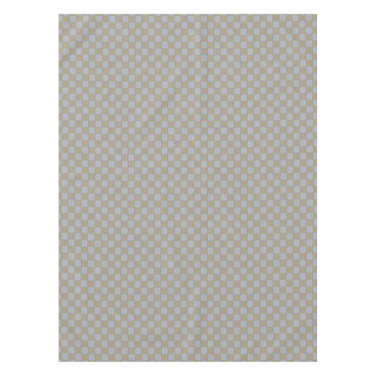 控えめな編まれた金ゴールドおよび銀製の写実的なパターン テーブルクロス (正面)