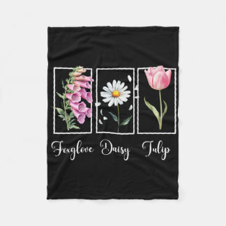 控えめな花の自由主義者の抵抗抗議ジギタリス ダイジ フリースブランケット