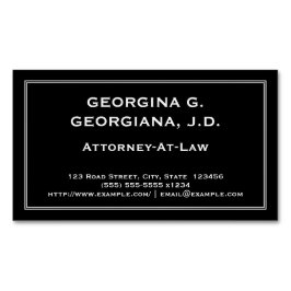 控えめに述べられた弁護士の磁気名刺 マグネット名刺