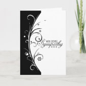 控えめに述べられて最も深い悔やみや弔慰シンプルが カード (正面)