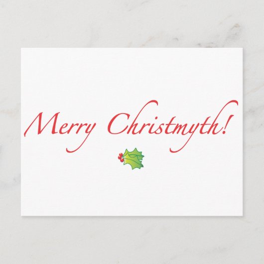 (控えめに述べられる)メリーなChristmyth! シーズンポストカード (正面)