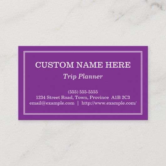 控えミニマルめ&トリッププランナー名刺 名刺 (正面)