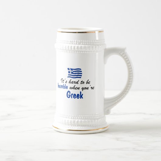 控え目なギリシャ語 ビールジョッキ (右)