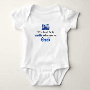 控え目なギリシャ語 ベビーボディスーツ
