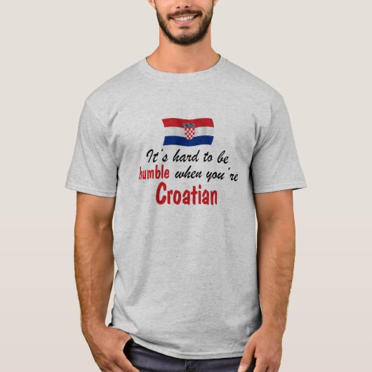 控え目なクロアチア Tシャツ (正面)