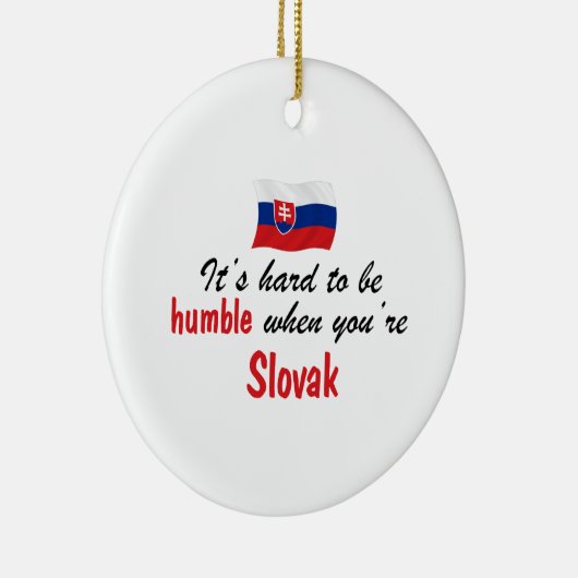 控え目なスロバキア セラミックオーナメント (右)