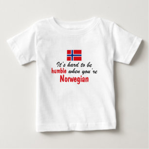 控え目なノルウェー語 ベビーTシャツ