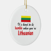 控え目なリトアニア語 セラミックオーナメント (右)