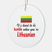控え目なリトアニア語 セラミックオーナメント (左)