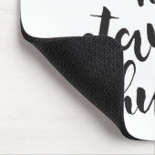 控え目な仕事の堅い滞在-印刷のミニマルな引用文 マウスパッド (コーナー)