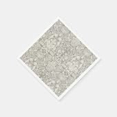 控伝統的えフォーマルなホワイトダマスク スタンダードカクテルナプキン (角)
