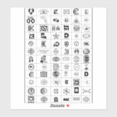 推奨されるKosher記号 シール (シート)