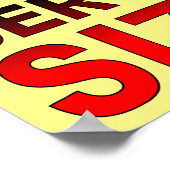 推奨サイズのポスタおもしろいーサイン ポスター (角)