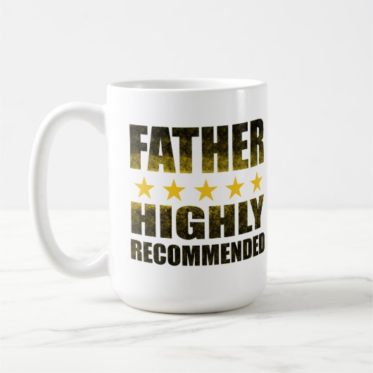 推奨5つ星パパ コーヒーマグカップ (左)
