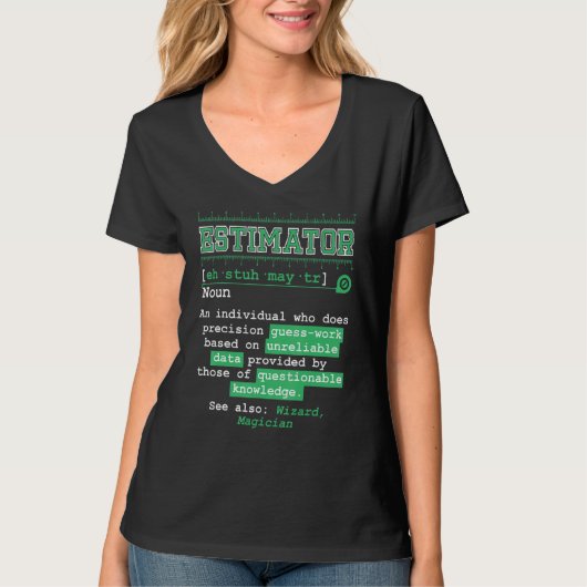 推定値推定計算ジョブ Tシャツ (正面)