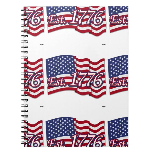 推定1776米国国旗 ノートブック (正面)
