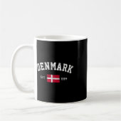 推定1889デンマーク国旗の独立記念日 コーヒーマグカップ (左)