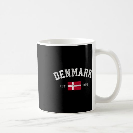 推定1889デンマーク国旗の独立記念日 コーヒーマグカップ (右)