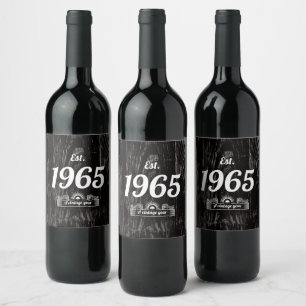 推定1965年ヴィンテージ年 ワインラベル