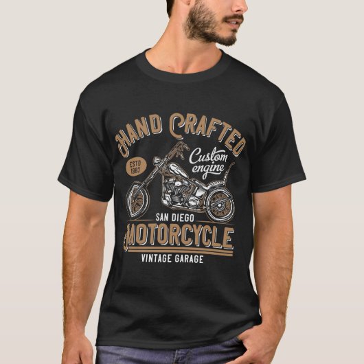 推定1983ヴィンテージバイクデザイン Tシャツ (正面)