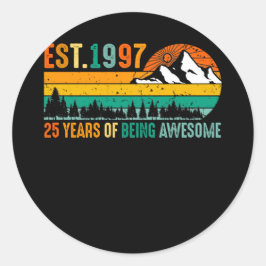 推定1997年25歳素晴らしヴィンテージ25日 ラウンドシール