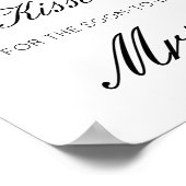 推測してね！キスの数、すぐ結婚する新婦へのサイン ポスター (角)