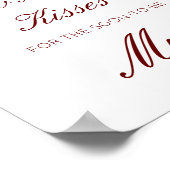 推測してね！キスの数、すぐ結婚する花嫁さんへ ポスター (角)