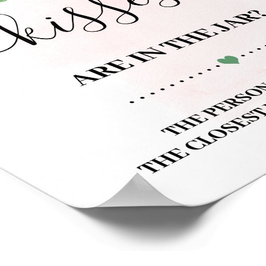 推測して！レモンのキス ピンクシャワーゲーム ポスター (角)