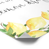 推測して！レモンショワーのゲームサイン ポスター (角)