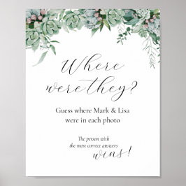 推測しよう！ ブライダルシャワー ゲーム ポスター