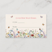 推測するキスの数 | ボヘミアンの野生の花 エンクロージャーカード (正面)