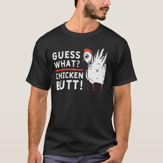 推測どのような鶏お尻農家チキンラバーアイディア Tシャツ (正面)