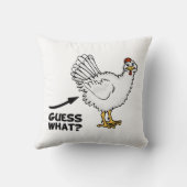 推測どんな鶏のお尻 クッション (裏面)