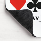 推測は理性的に遊びます橋(4つのカードのスーツ)を マウスパッド (コーナー)