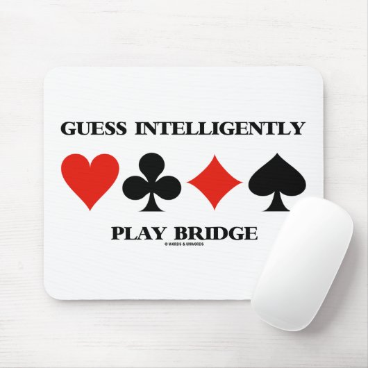 推測は理性的に遊びます橋(4つのカードのスーツ)を マウスパッド (マウス)