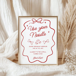 推測ゲーム、それが愛なのよ レッドドゥードル, 小さなサイン ポスター