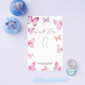 推測ザドレスブライダルシャワーゲーム蝶 チラシ (シングル)