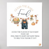 推測ベビーフードカボチャ素朴ベビーシャワー ポスター (正面)