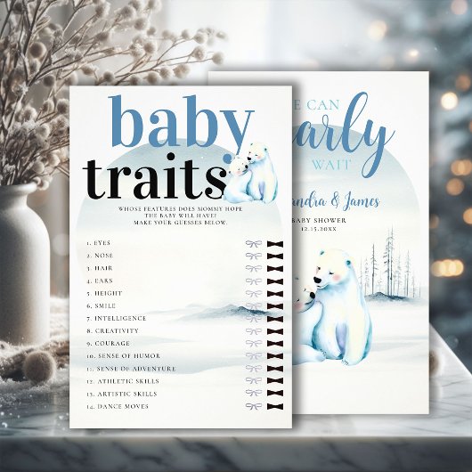 推測ベビー機能シャワーゲームポーラーベアキュブママ チラシ