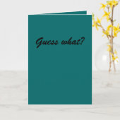 推測何か。 カード (黄色い花)