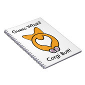 推測何か。 コーギーのお尻! ノートブック (右側)