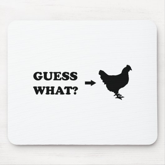 推測何の鶏のお尻 マウスパッド (正面)