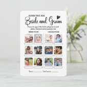 推測年齢！ 結婚前のお祝いゲーム「彼らは何歳？」 招待状 (スタンド正面)