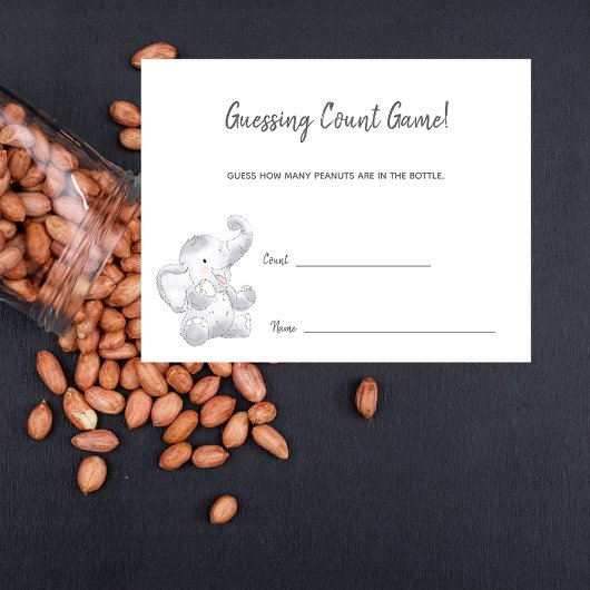 推測数ゲームモダンベビーゾウ エンクロージャーカード