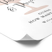 推測花瓣数 ブライダルシャワーゲーム ポスター (角)