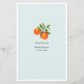 推測誰が柑橘類オレンジブライダルシャワーゲーム (裏面)