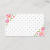 推測！エレファントベイビーシャワーのピーナッツゲーム エンクロージャーカード (裏面)