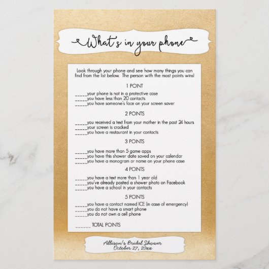 推測+電話ゲーム,金ゴールドブライダルシャワー3982 (正面)