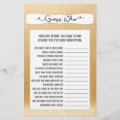 推測+電話ゲーム,金ゴールドブライダルシャワー3982 (裏面)